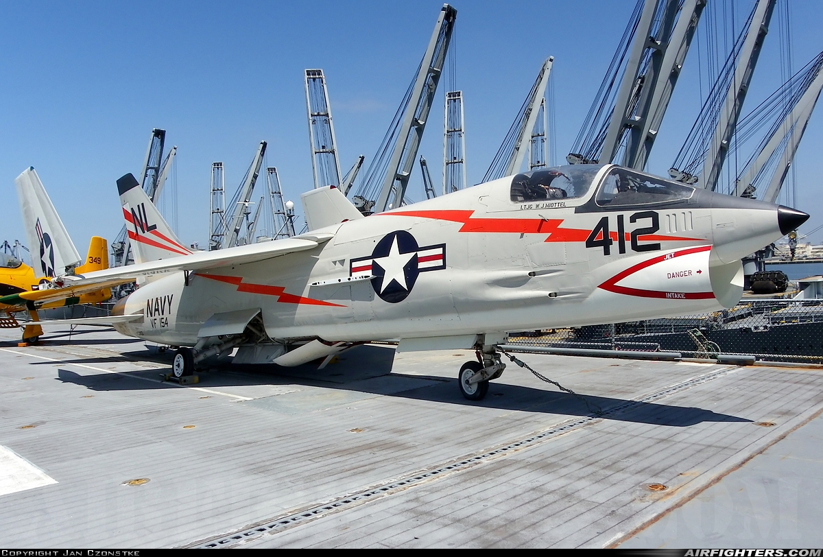 USA - Navy Vought DF-8F Crusader 143703 at Alameda - NAS (Nimitz Field) (NGZ / KNGZ) (closed), USA