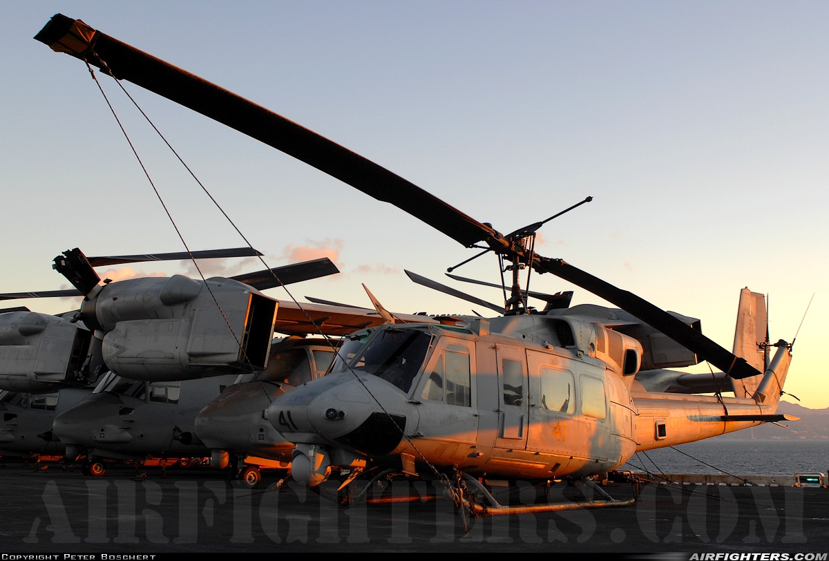 USA - Marines Bell UH-1N Iroquois (212) 158773 at Off-Airport - Mediterranean Sea, International Airspace
