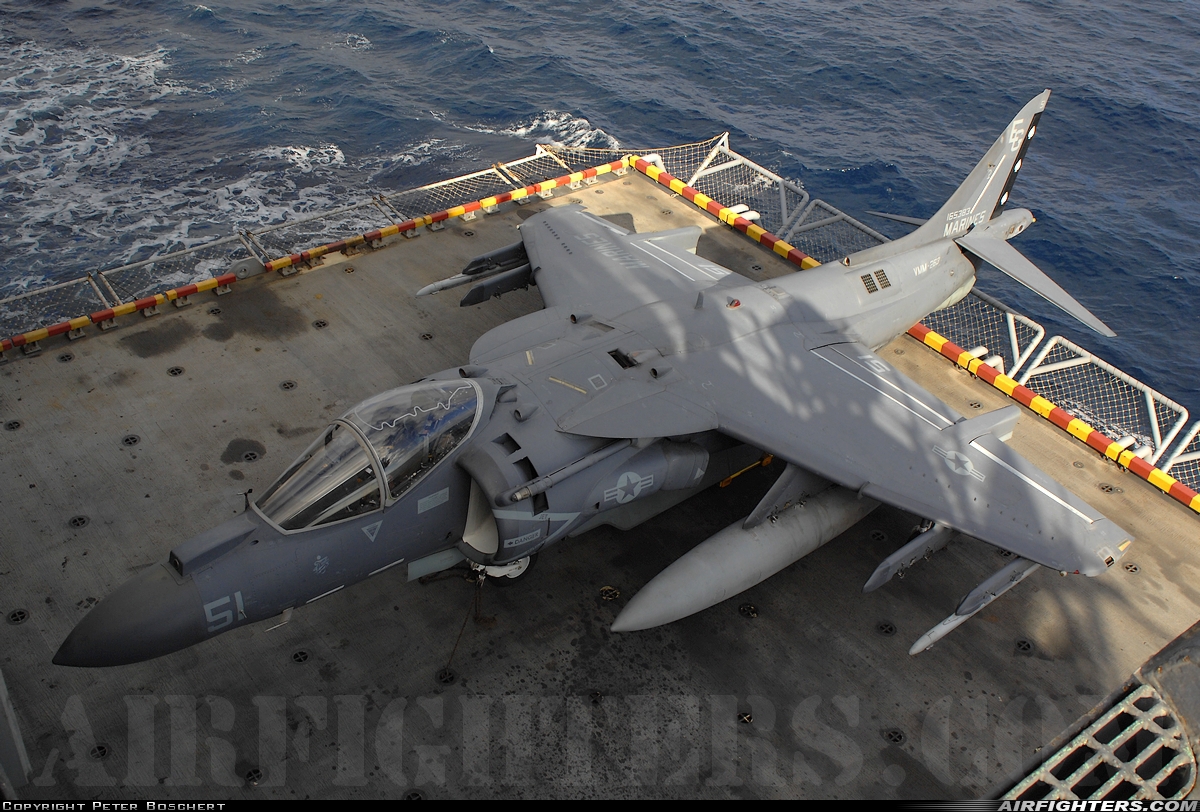USA - Marines McDonnell Douglas AV-8B+ Harrier ll 165383 at Off-Airport - Mediterranean Sea, International Airspace