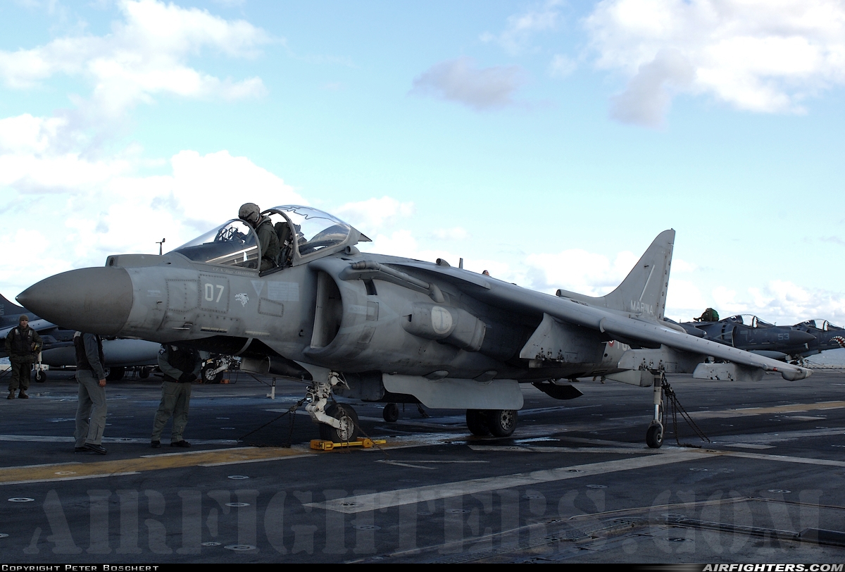 Italy - Navy McDonnell Douglas AV-8B+ Harrier ll MM7213 at Off-Airport - Mediterranean Sea, International Airspace