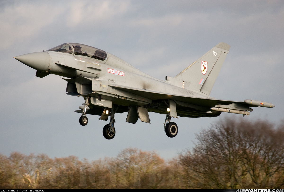 UK - Air Force Eurofighter Typhoon T1 ZJ805 at Coningsby (EGXC), UK