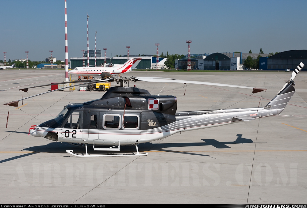 Poland - Air Force Bell 412HP 02 at Warsaw - Okecie / Frederic Chopin (WAW / EPWA), Poland
