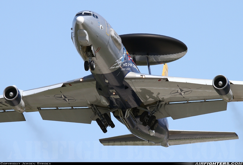 Luxembourg - NATO Boeing E-3A Sentry (707-300) LX-N90443 at Geilenkirchen (GKE / ETNG), Germany