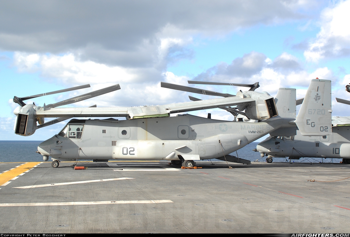 USA - Marines Bell / Boeing MV-22B Osprey 166720 at Off-Airport - Mediterranean Sea, International Airspace