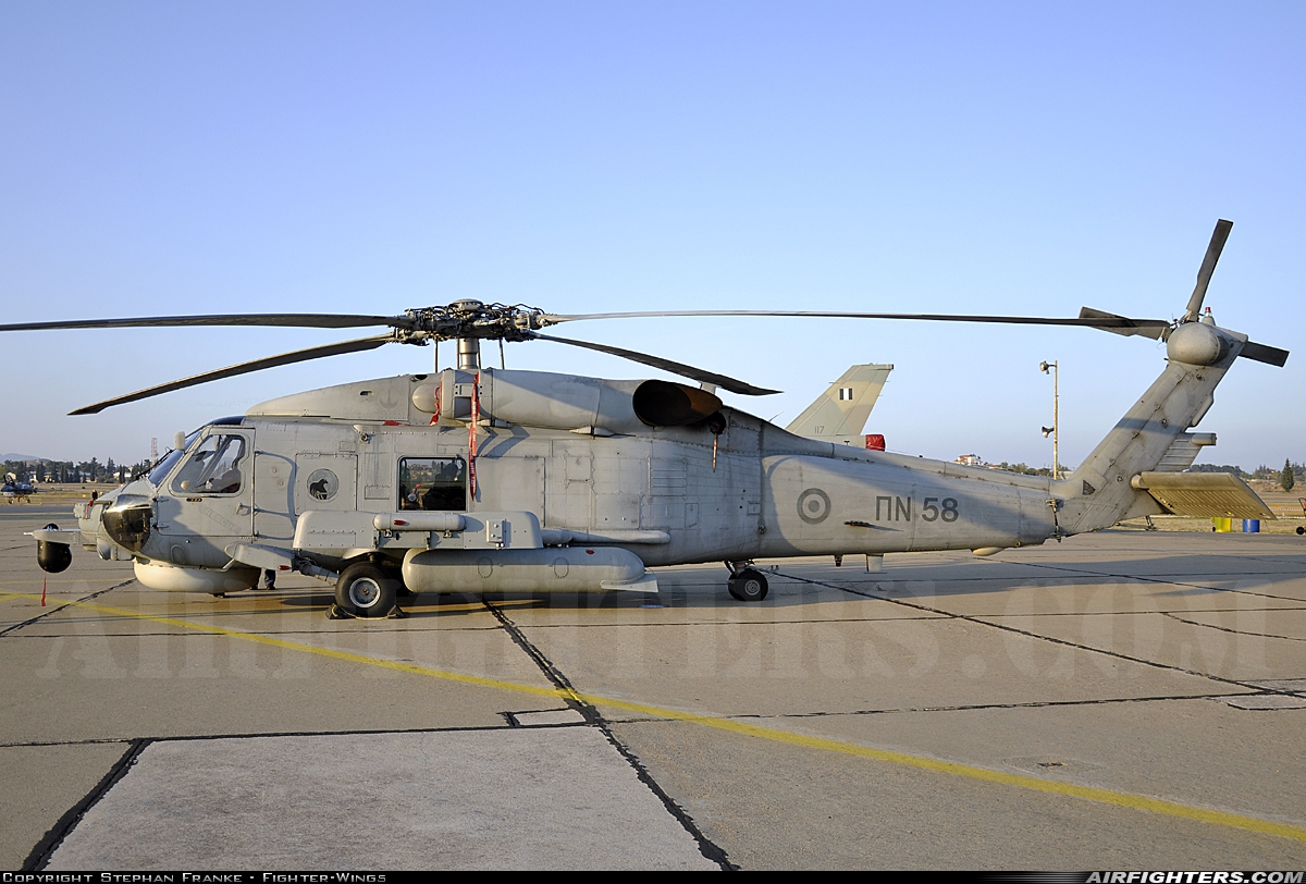 Greece - Navy Sikorsky S-70B-6 Aegean Hawk PN58 at Tanagra (LGTG), Greece
