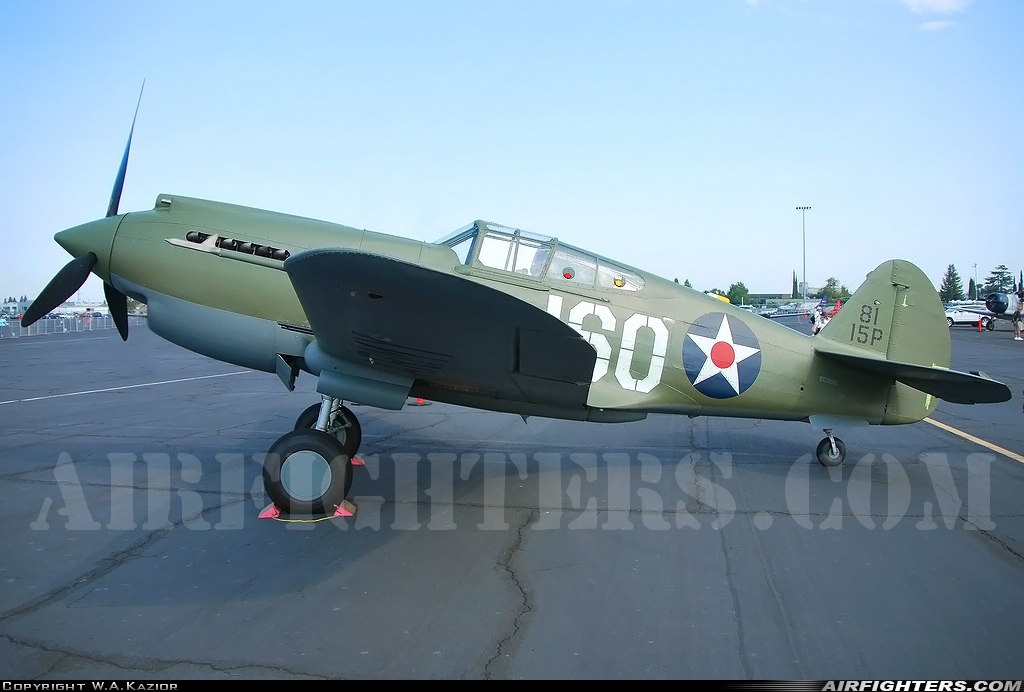 Private Curtiss P-40C Warhawk N295RL at Sacramento - Mather (AFB) (MHR), USA