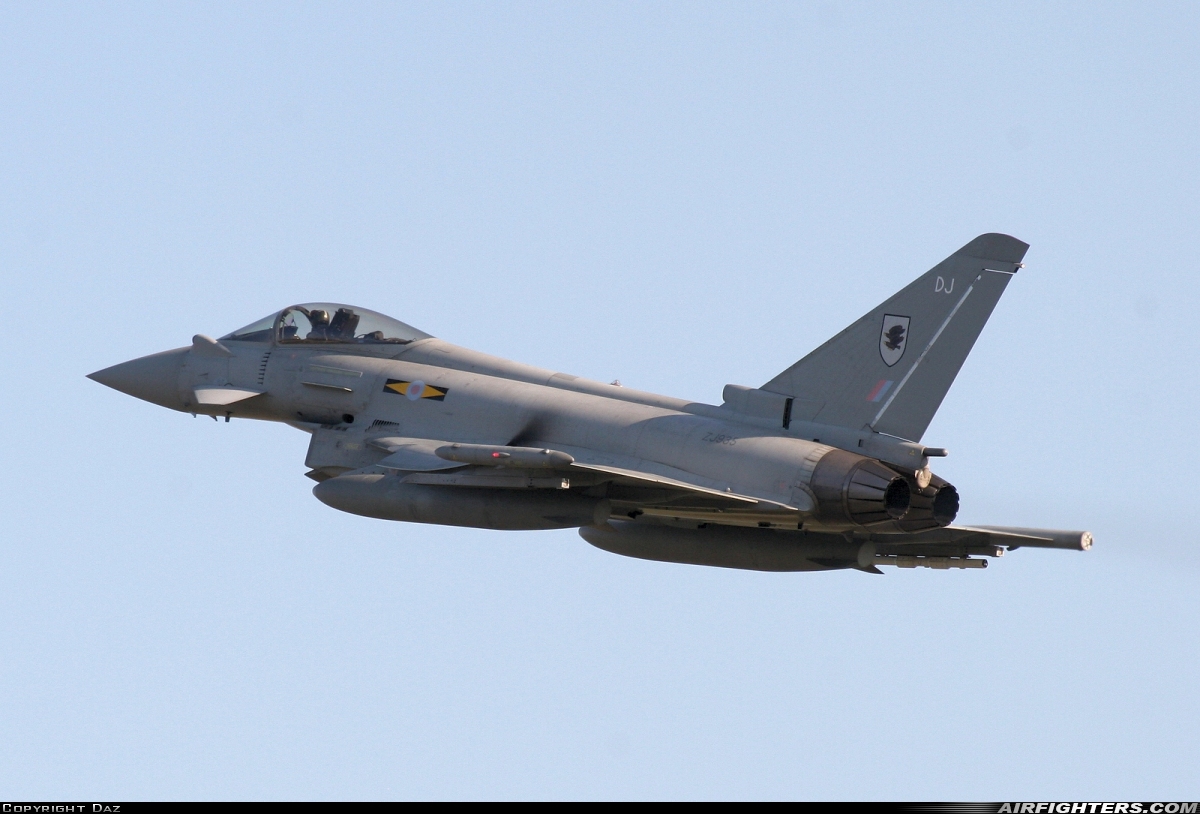 UK - Air Force Eurofighter Typhoon FGR4 ZJ935 at Coningsby (EGXC), UK