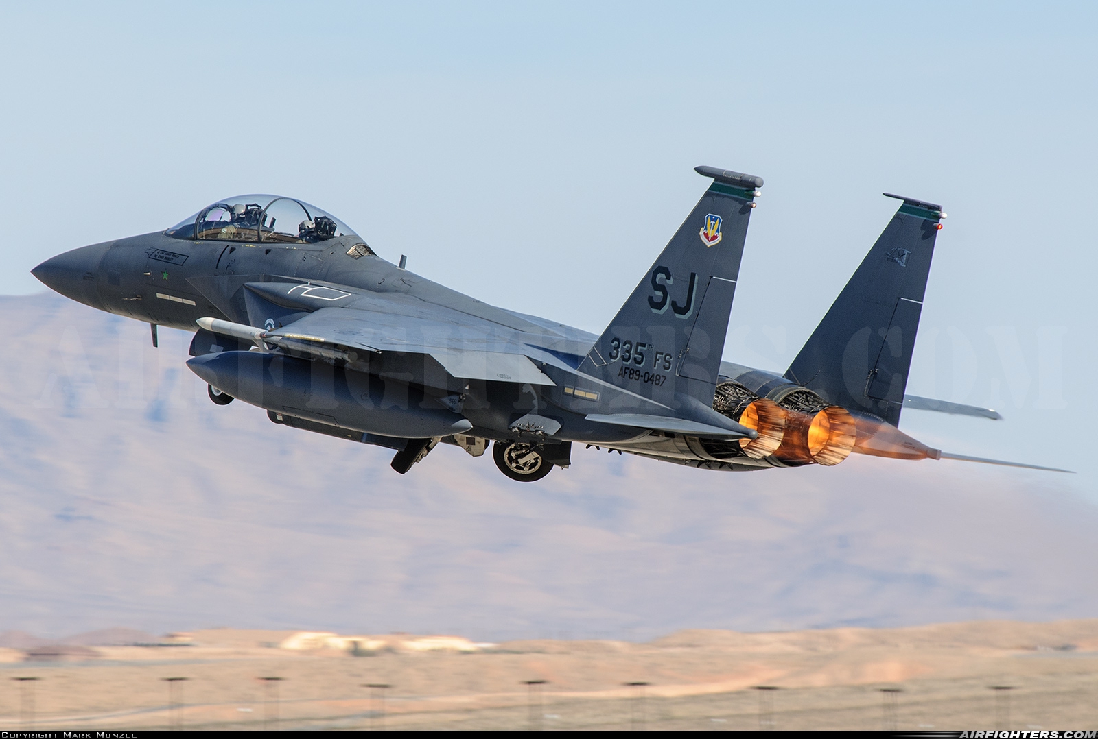 USA - Air Force McDonnell Douglas F-15E Strike Eagle 89-0487 at Las Vegas - Nellis AFB (LSV / KLSV), USA
