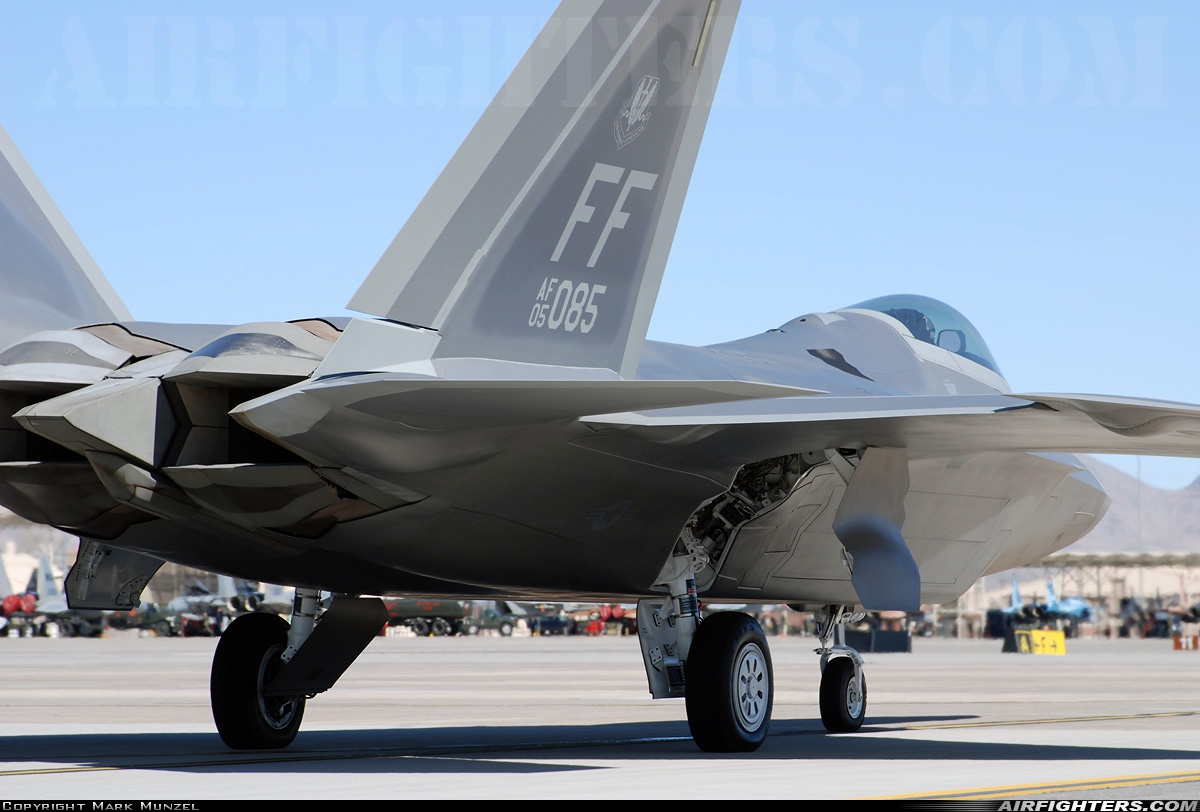 USA - Air Force Lockheed Martin F-22A Raptor 05-4085 at Las Vegas - Nellis AFB (LSV / KLSV), USA