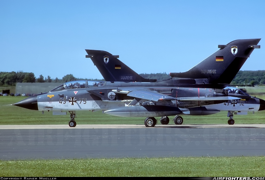 Germany - Navy Panavia Tornado IDS 43+75 at Schleswig (- Jagel) (WBG / ETNS), Germany