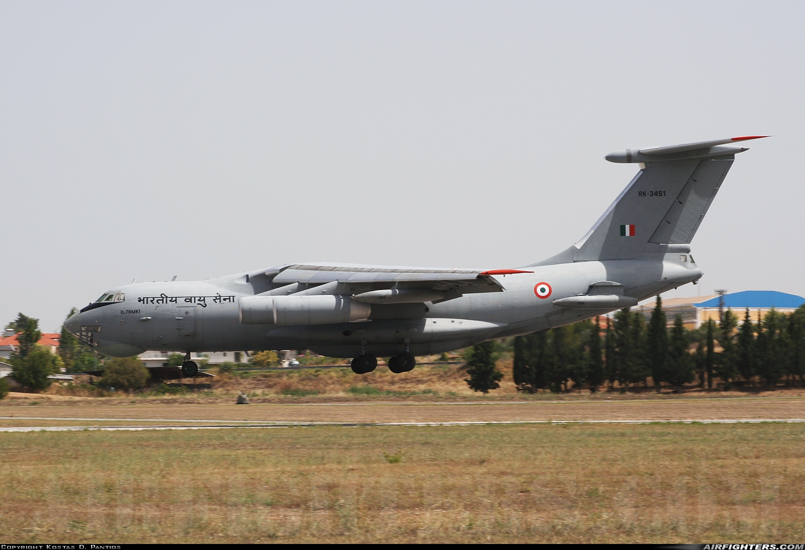 India - Air Force Ilyushin IL-78MKI Midas RK3451 at Tanagra (LGTG), Greece
