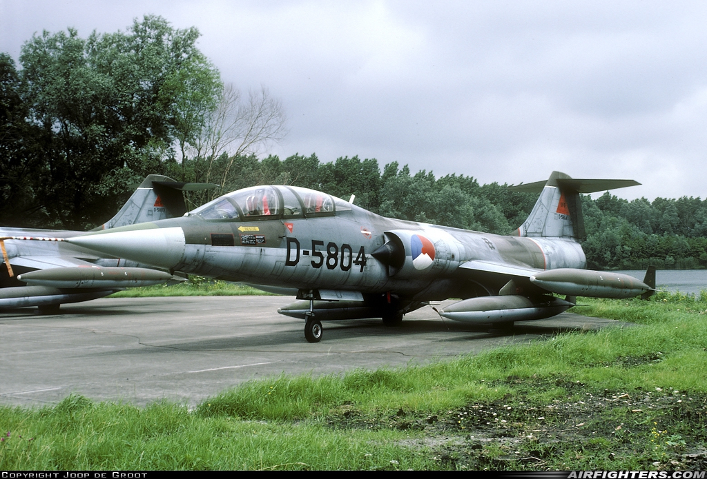 Netherlands - Air Force Lockheed TF-104G Starfighter D-5804 at The Hague - Ypenburg (EHYB), Netherlands