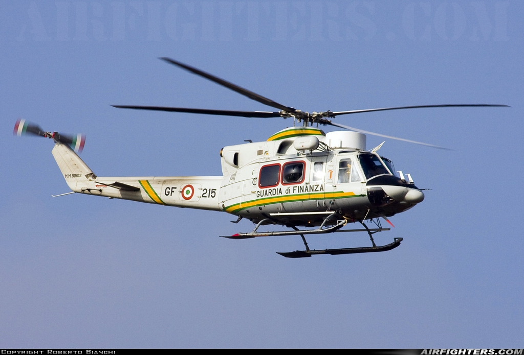 Italy - Guardia di Finanza Agusta-Bell AB-412HP Grifone MM81503 at Verona - Villafranca (Valerio Catullo) (VRN / LIPX), Italy