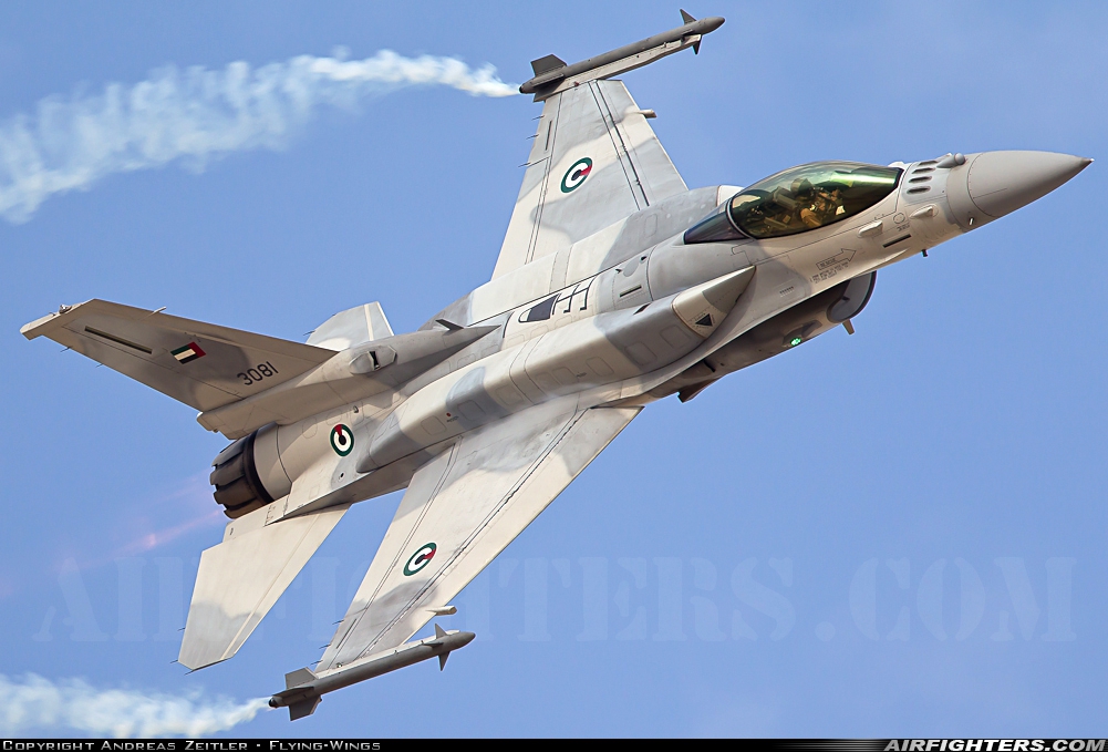 United Arab Emirates - Air Force Lockheed Martin F-16E Fighting Falcon 3081 at Sakhir Air Base (OBKH), Bahrain