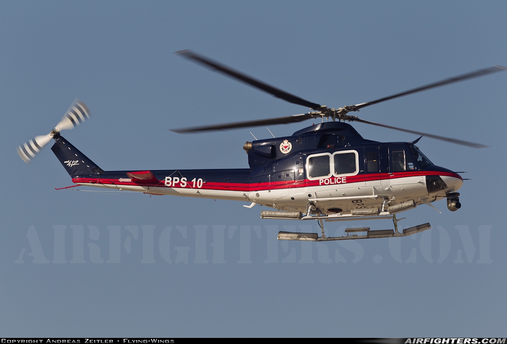 Bahrain - Police Bell 412 BPS 10 at Sakhir Air Base (OBKH), Bahrain