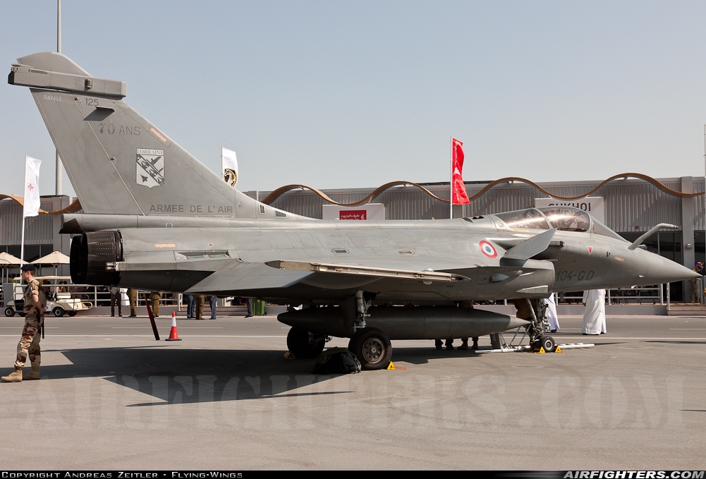 France - Air Force Dassault Rafale C 104-GD at Shaikh Isa Airbase (OBBS), Bahrain