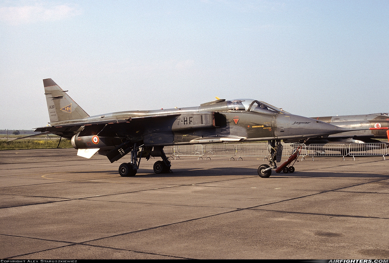 France - Air Force Sepecat Jaguar A A20 at Strasbourg - Entzheim (SXB / LFST), France