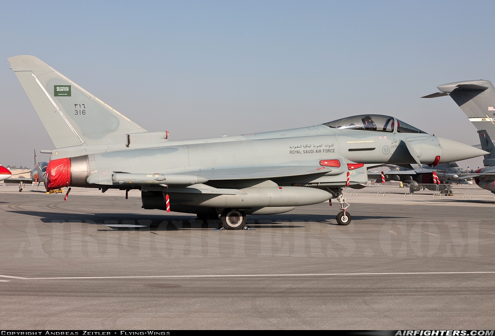 Saudi Arabia - Air Force Eurofighter Typhoon FGR50 316 at Sakhir Air Base (OBKH), Bahrain