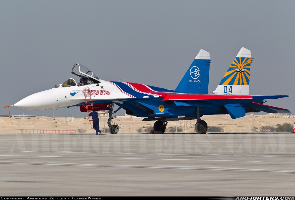 Russia - Air Force Sukhoi Su-27S 04 BLUE at Sakhir Air Base (OBKH), Bahrain