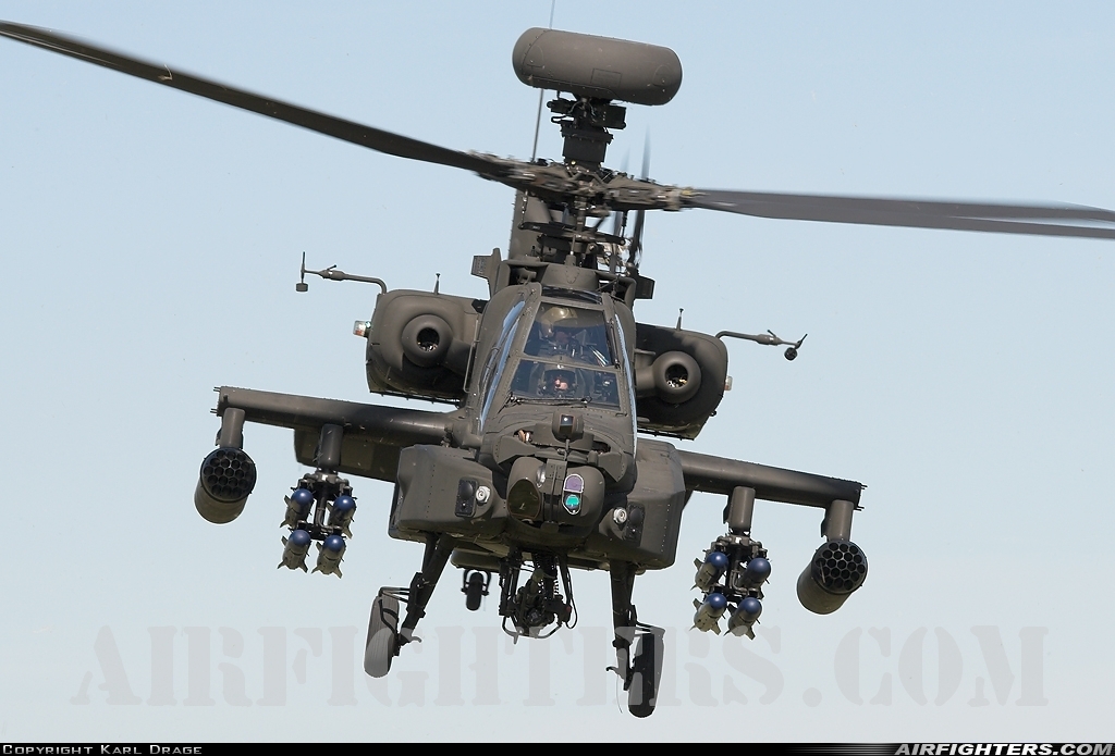 UK - Army Westland Apache AH1 (WAH-64D) ZJ210 at Off-Airport - Salisbury Plain, UK