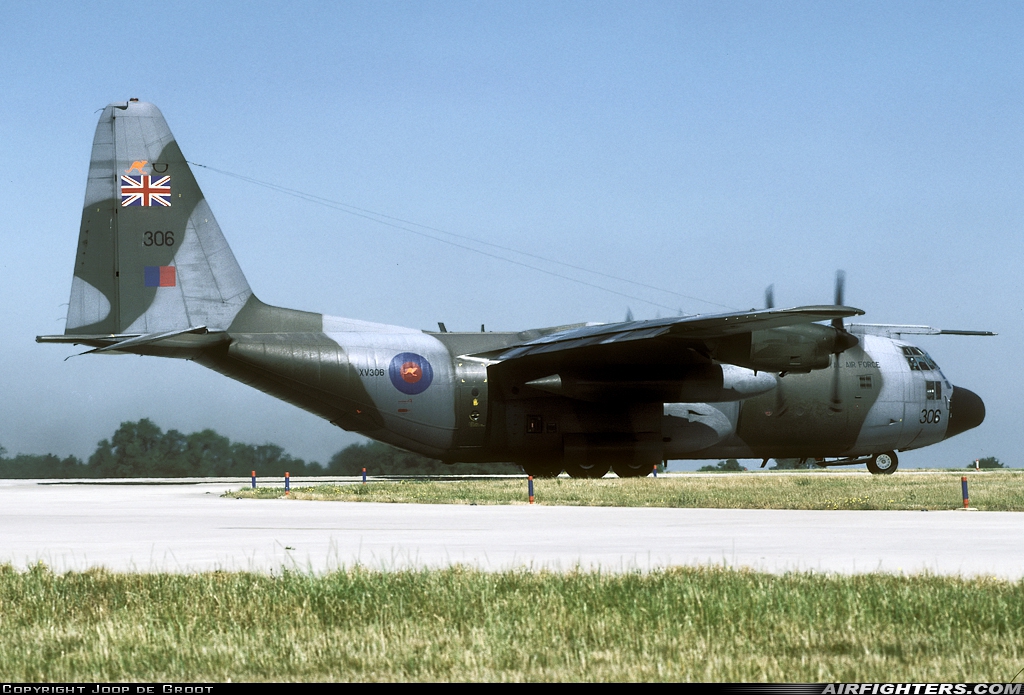 UK - Air Force Lockheed Hercules C1 (C-130K / L-382) XV306 at Lyneham (LYE / EGDL), UK