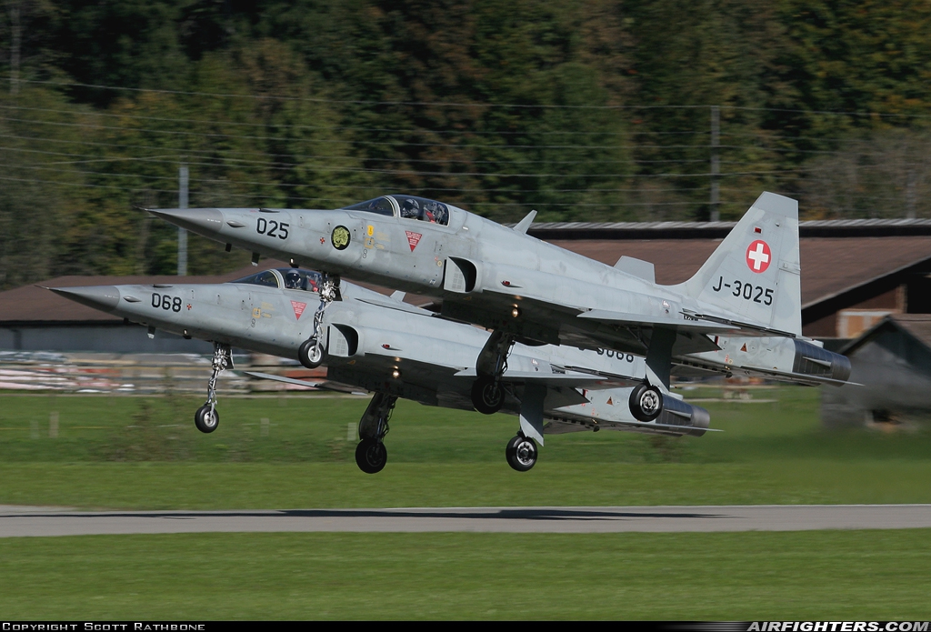 Switzerland - Air Force Northrop F-5E Tiger II J-3025 at Meiringen (LSMM), Switzerland