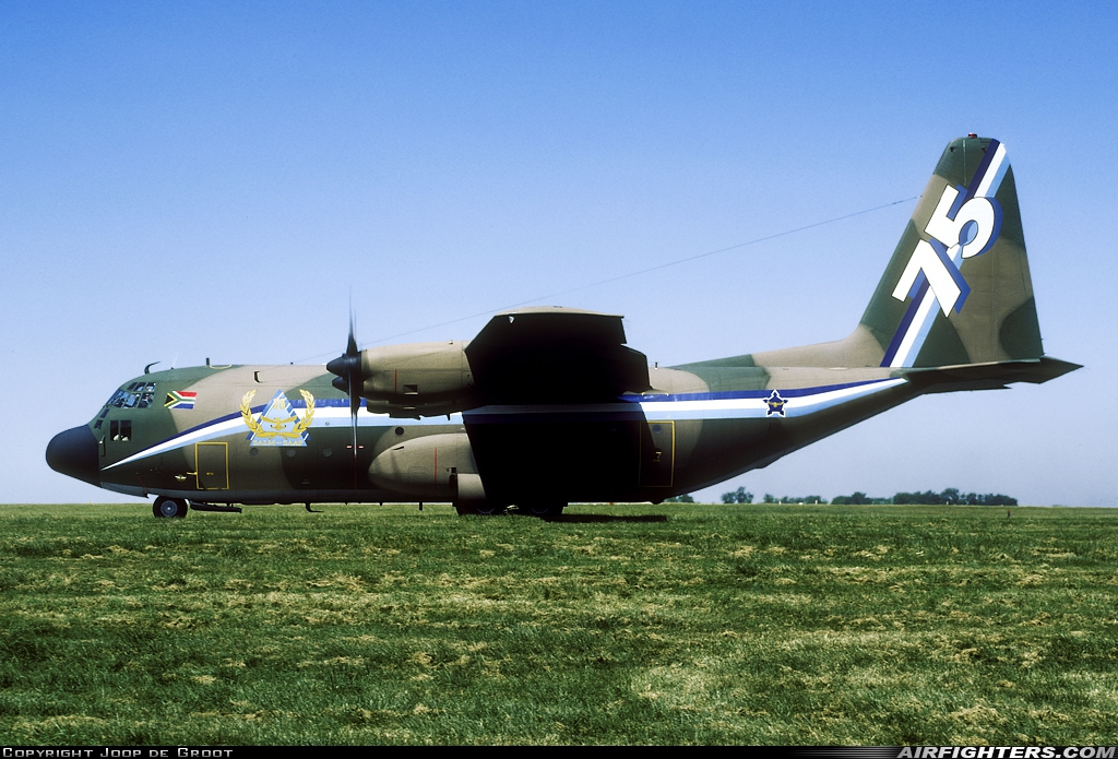 South Africa - Air Force Lockheed C-130B Hercules (L-282) 401 at Lyneham (LYE / EGDL), UK