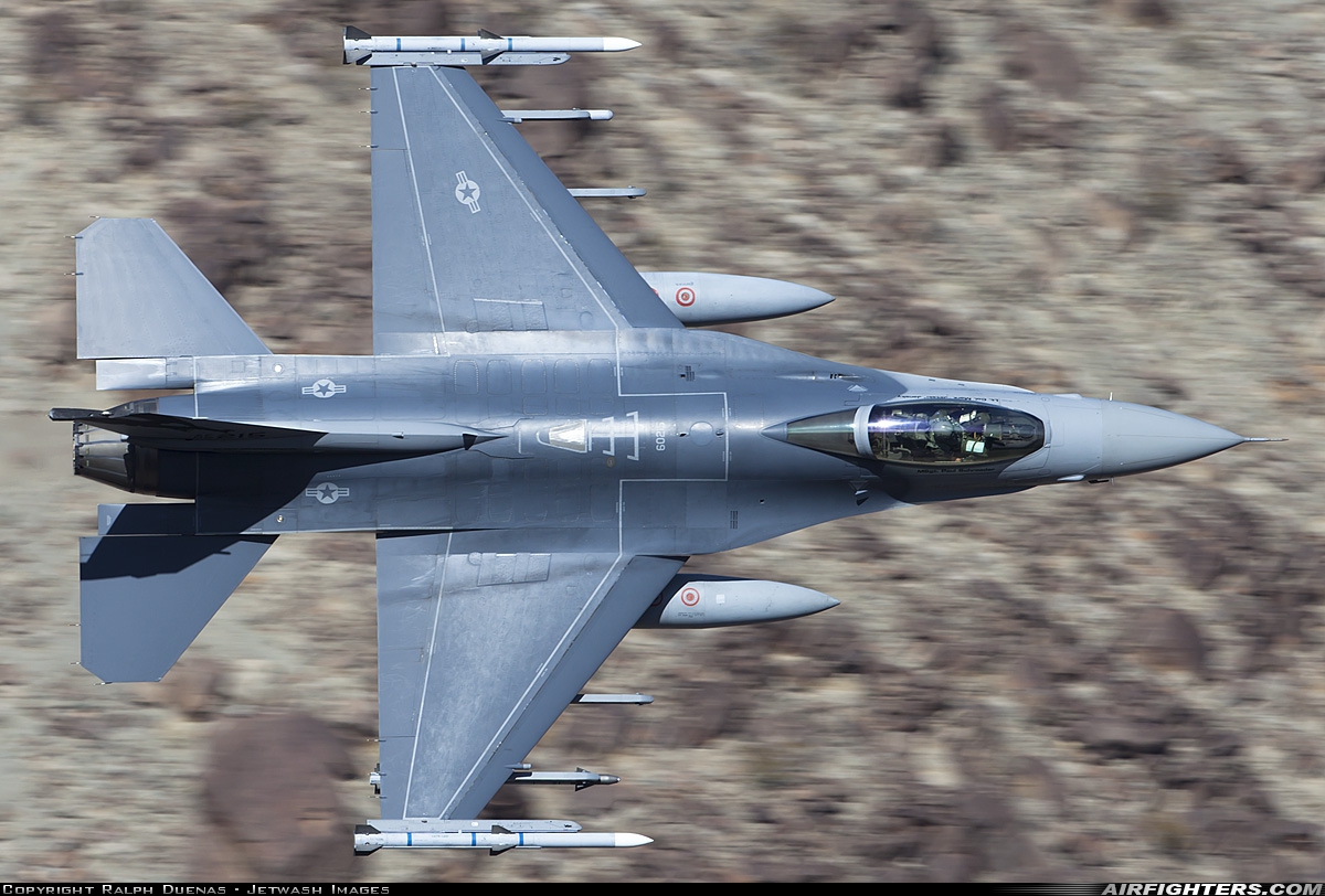 USA - Air Force General Dynamics F-16C Fighting Falcon 86-0215 at Off-Airport - Rainbow Canyon area, USA