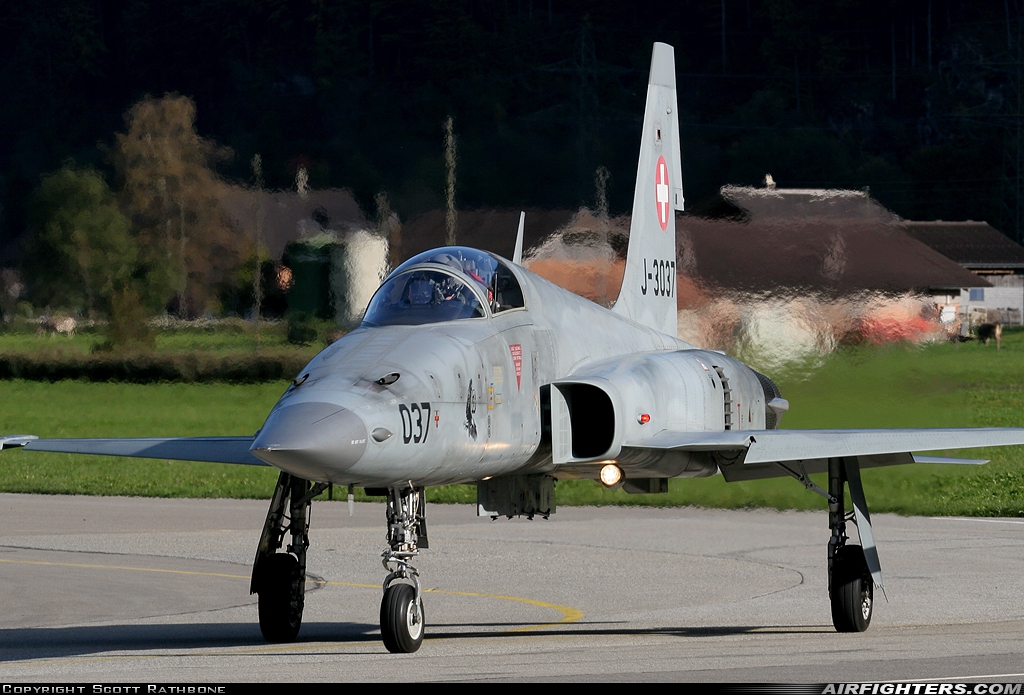 Switzerland - Air Force Northrop F-5E Tiger II J-3037 at Meiringen (LSMM), Switzerland