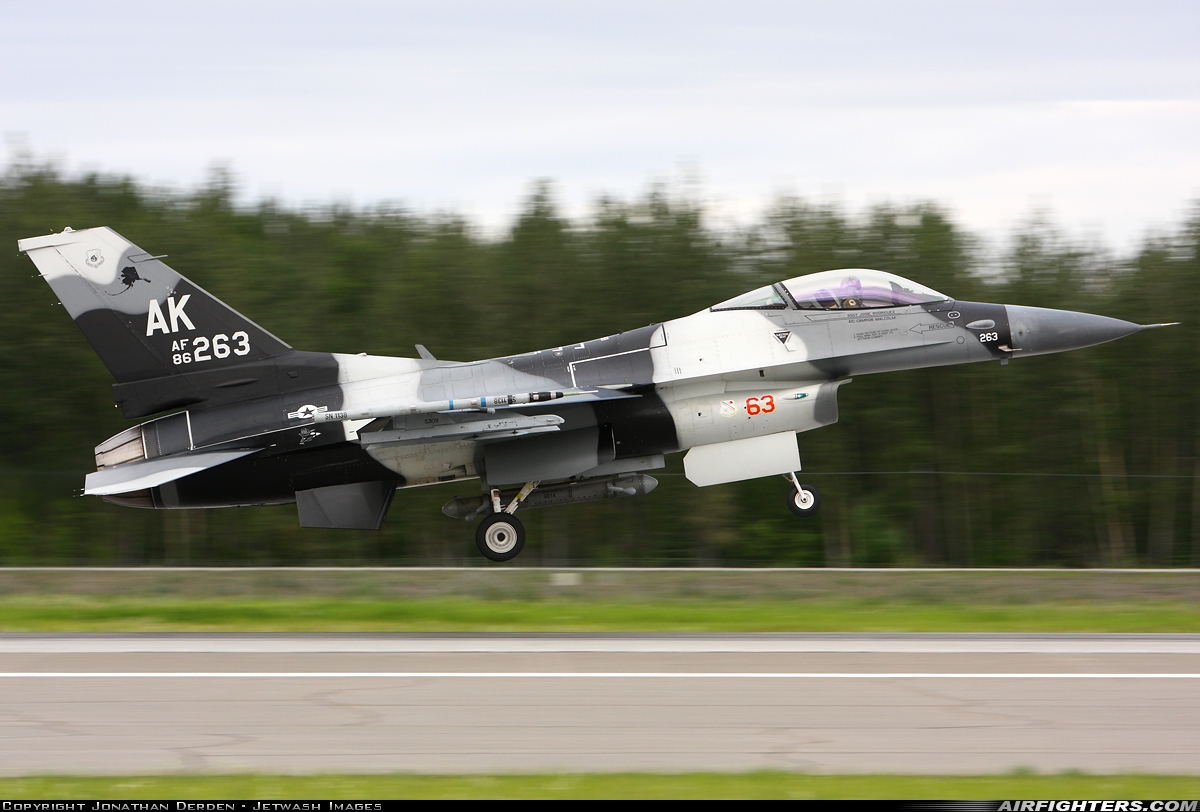 USA - Air Force General Dynamics F-16C Fighting Falcon 86-0263 at Fairbanks - Eielson AFB (EIL / PAEI), USA