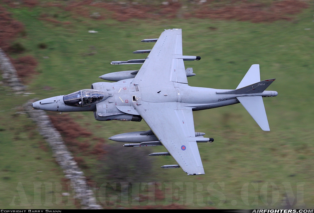 UK - Air Force British Aerospace Harrier GR.7 ZD378 at Off-Airport - North Wales, UK