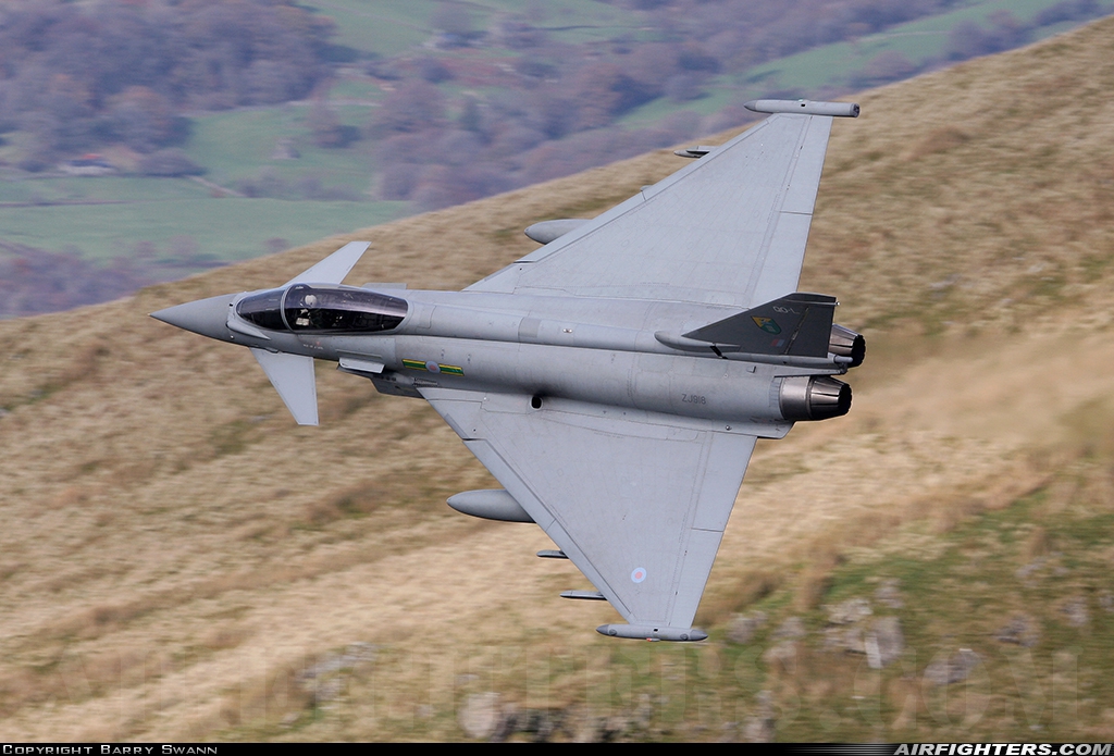 UK - Air Force Eurofighter Typhoon FGR4 ZJ918 at Off-Airport - North Wales, UK