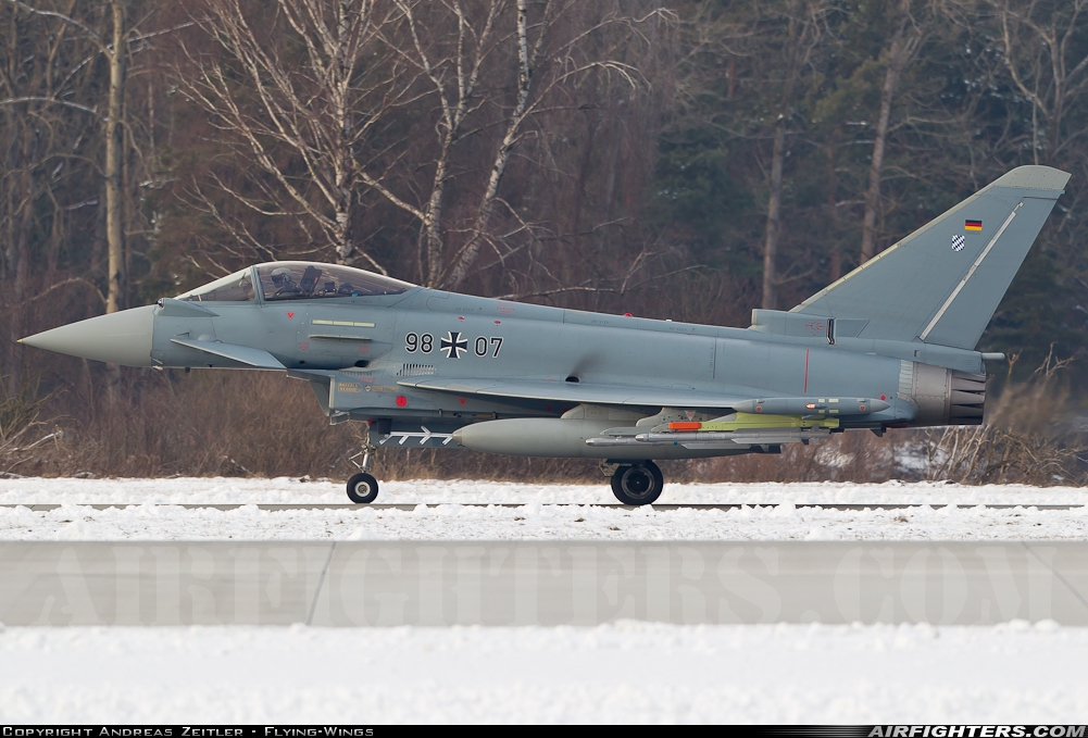 Germany - Air Force Eurofighter EF-2000 Typhoon S 98+07 at Ingolstadt - Manching (ETSI), Germany