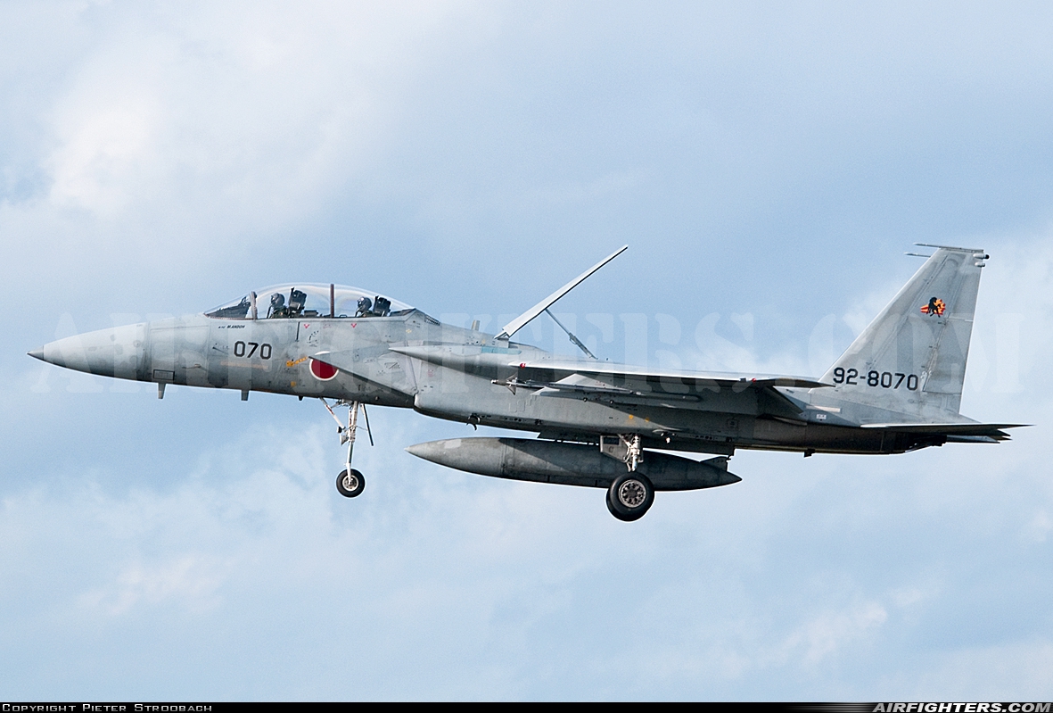 Japan - Air Force McDonnell Douglas F-15DJ Eagle 92-8070 at Nyutabaru (RJFN), Japan