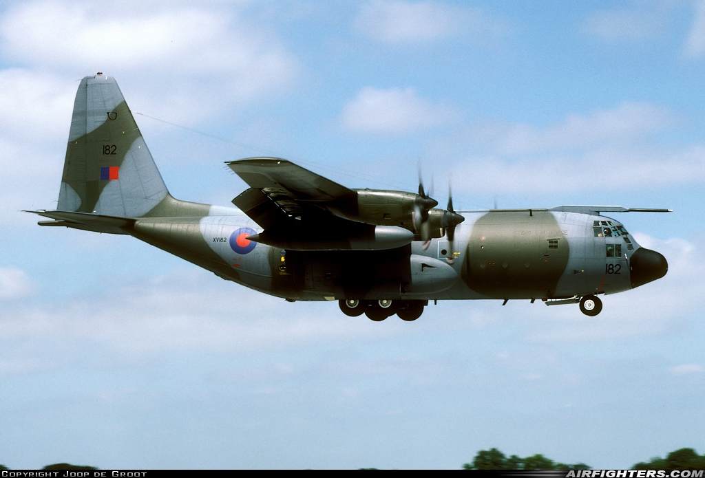 UK - Air Force Lockheed Hercules C1 (C-130K / L-382) XV182 at Lyneham (LYE / EGDL), UK