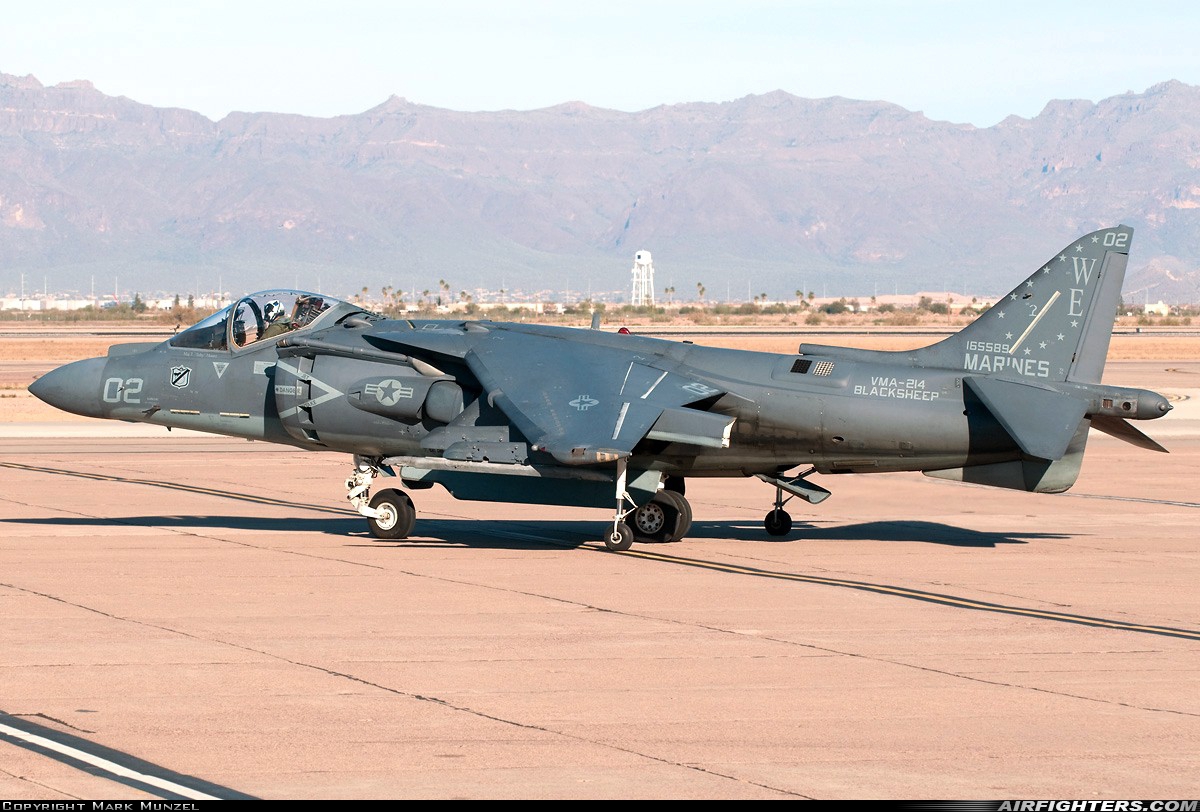 USA - Marines McDonnell Douglas AV-8B+ Harrier ll 165589 at Phoenix (Chandler) - Williams Gateway (AFB) (CHD / IWA / KIWA), USA