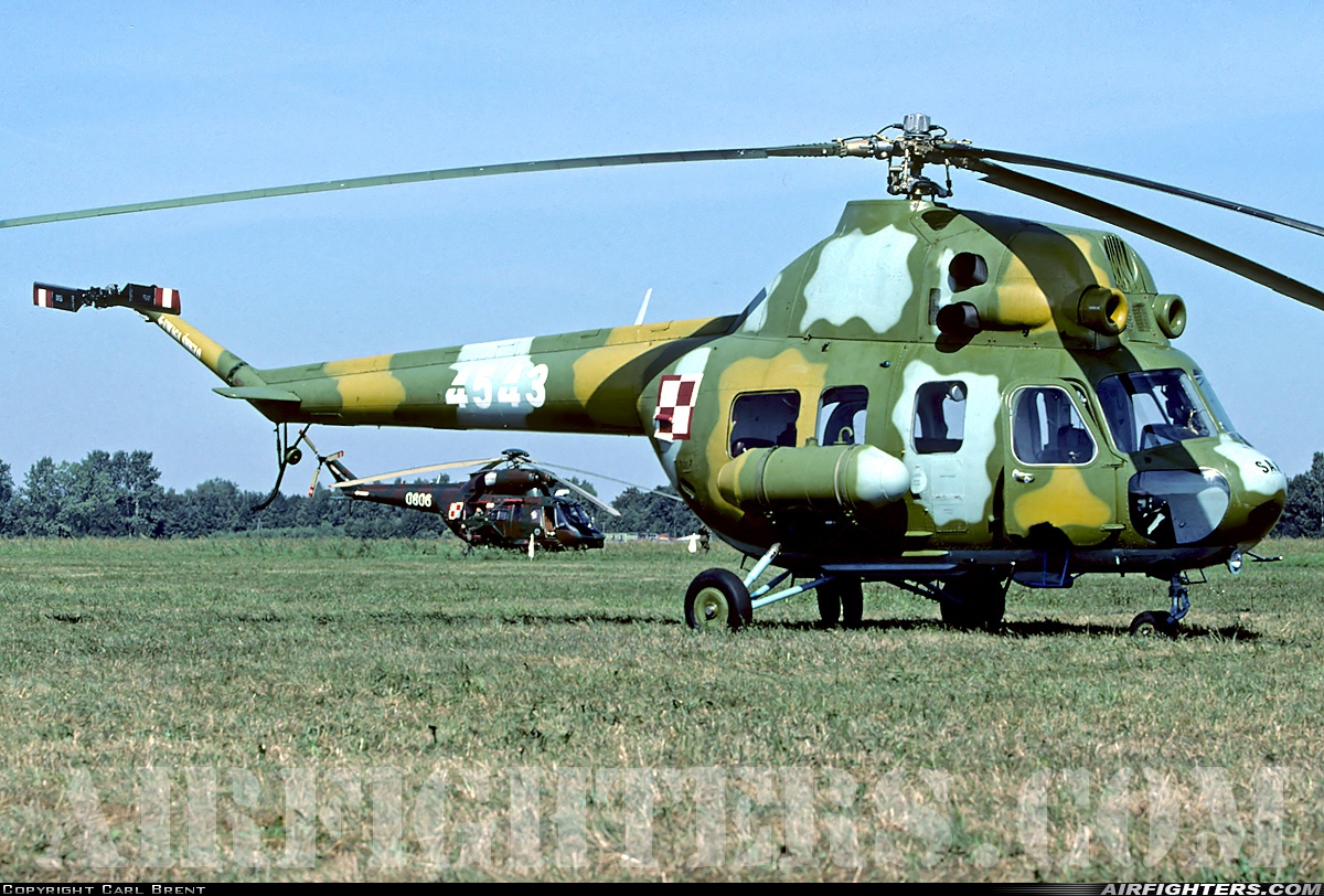 Poland - Army Mil Mi-2TSz 4543 at Pruszcz Gdanski (EPPR), Poland