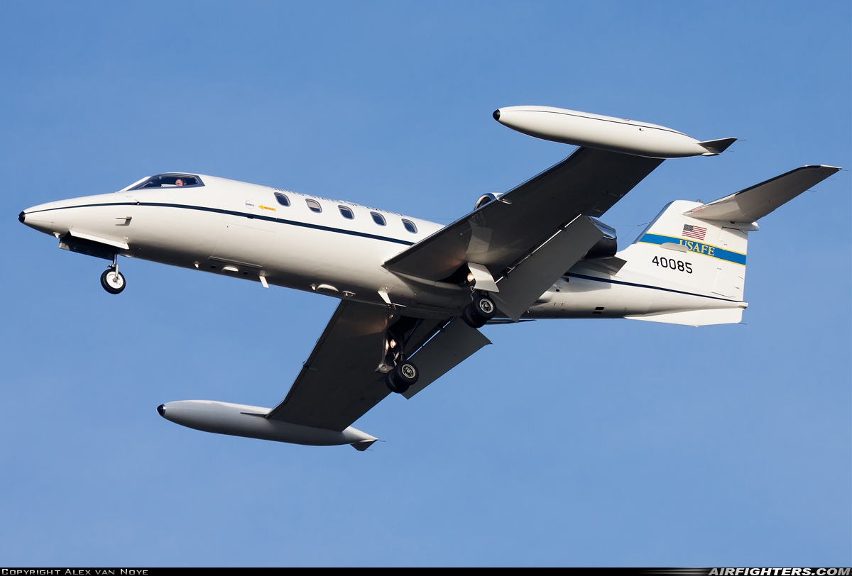 USA - Air Force Learjet C-21A 84-0085 at Eindhoven (- Welschap) (EIN / EHEH), Netherlands