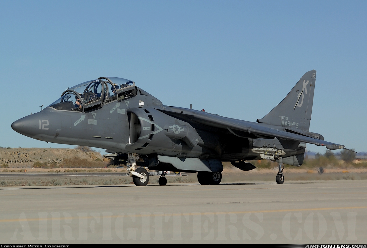USA - Marines McDonnell Douglas TAV-8B Harrier II 163191 at Yuma - MCAS / Int. (NYL / KNYL), USA
