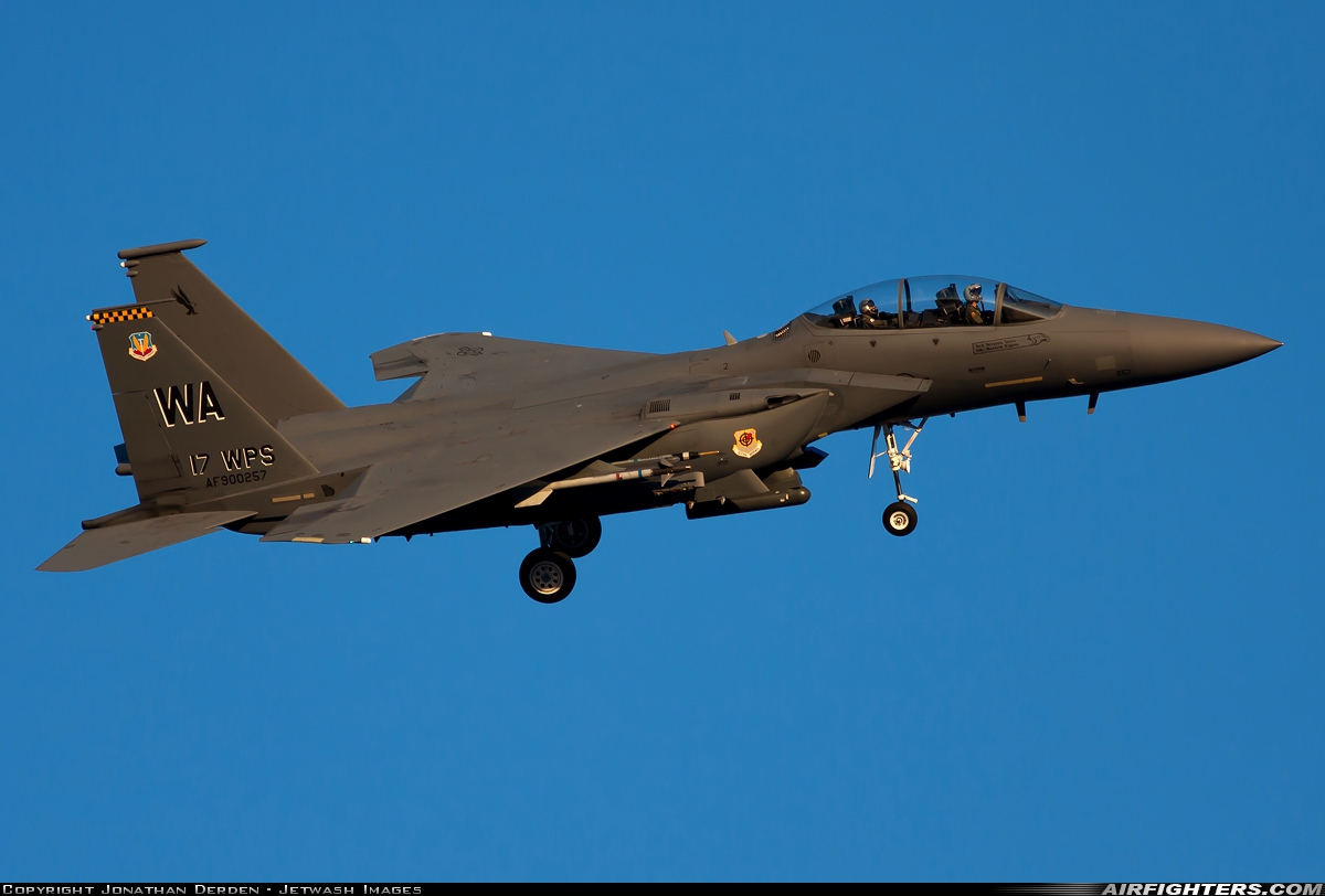 Photo ID 91845 by Jonathan Derden - Jetwash Images. USA Air Force McDonnell Douglas F 15E Strike Eagle, 90 0257