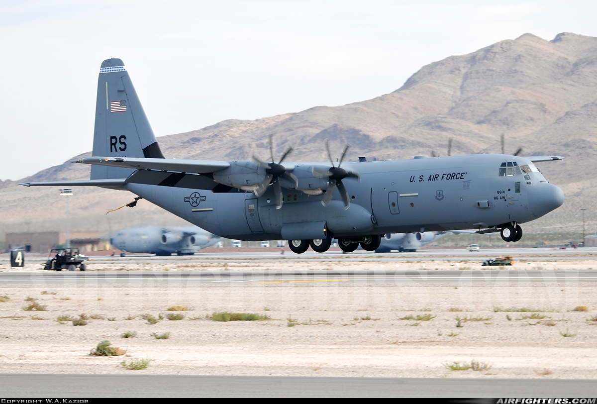 USA - Air Force Lockheed Martin C-130J-30 Hercules (L-382) 07-8614 at Las Vegas - Nellis AFB (LSV / KLSV), USA