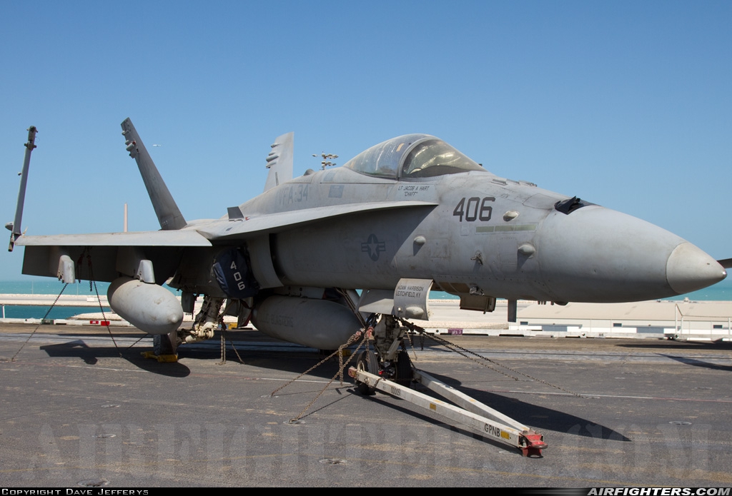 USA - Navy McDonnell Douglas NF/A-18C Hornet 165408 at Off-Airport - Bahrain Port, Bahrain