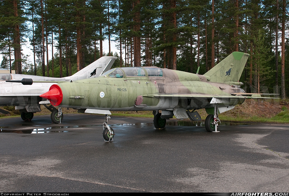 Finland - Air Force Mikoyan-Gurevich MiG-21UM MK-126 at Jyvaskyla (Tikkakoski - Luonetjarvi) (JYV / EFJY), Finland
