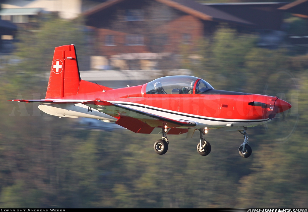 Switzerland - Air Force Pilatus NCPC-7 Turbo Trainer A-931 at Meiringen (LSMM), Switzerland