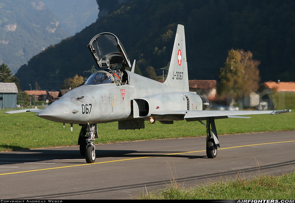 Switzerland - Air Force Northrop F-5E Tiger II J-3067 at Meiringen (LSMM), Switzerland