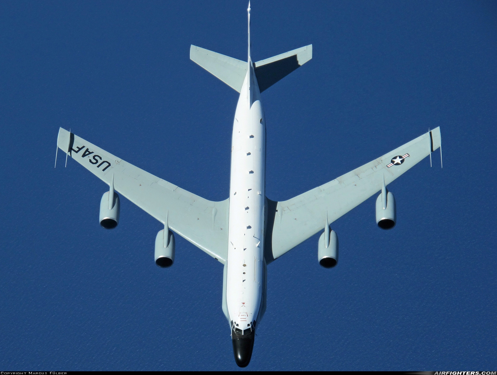 USA - Air Force Boeing RC-135W Rivet Joint (717-158) 62-4139 at Mediterranean Sea, International Airspace