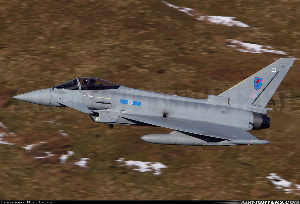 UK - Air Force Eurofighter Typhoon FGR4 ZK317 at Off-Airport - Machynlleth Loop Area, UK