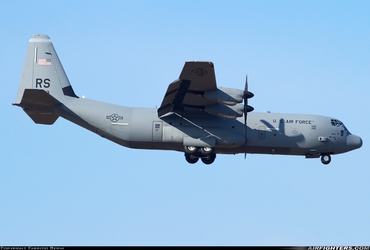 USA - Air Force Lockheed Martin C-130J-30 Hercules (L-382) 07-8613 at Aviano (- Pagliano e Gori) (AVB / LIPA), Italy