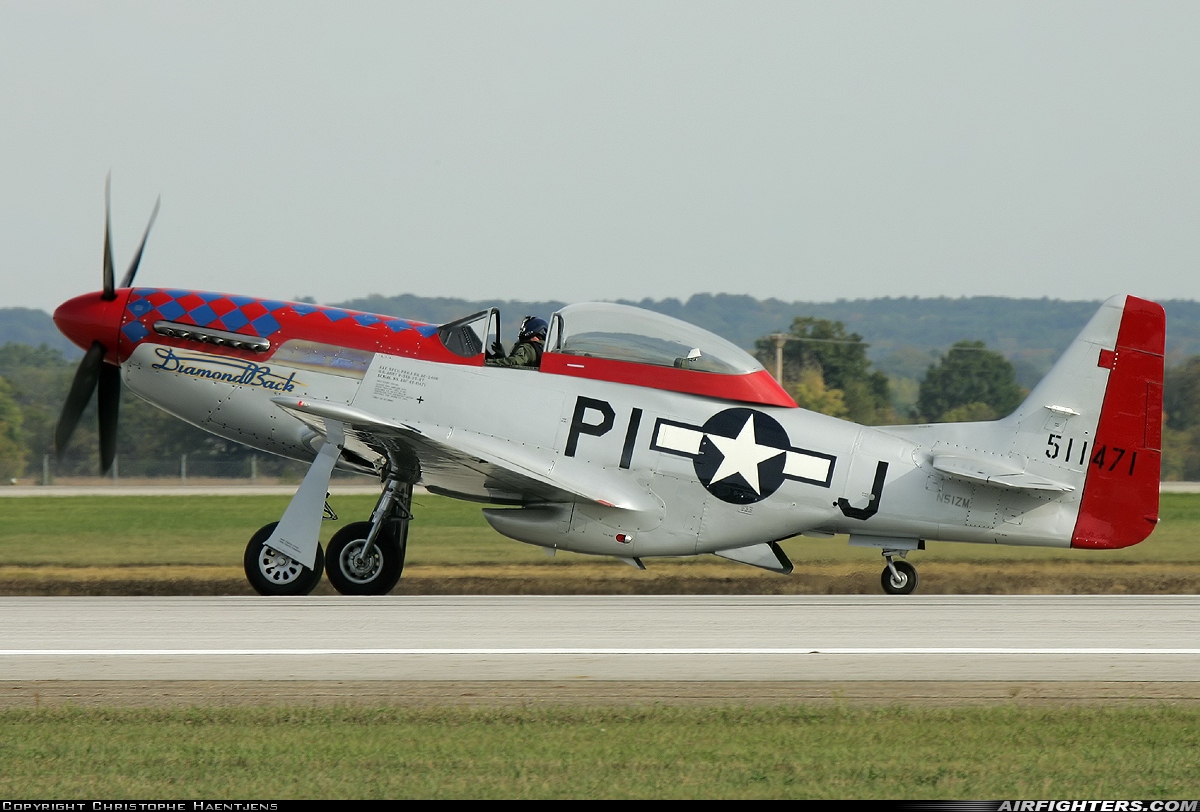Private - Mustang High Flight LLC North American P-51D Mustang N51ZM at Columbus - Rickenbacker International (LCK / KLCK), USA