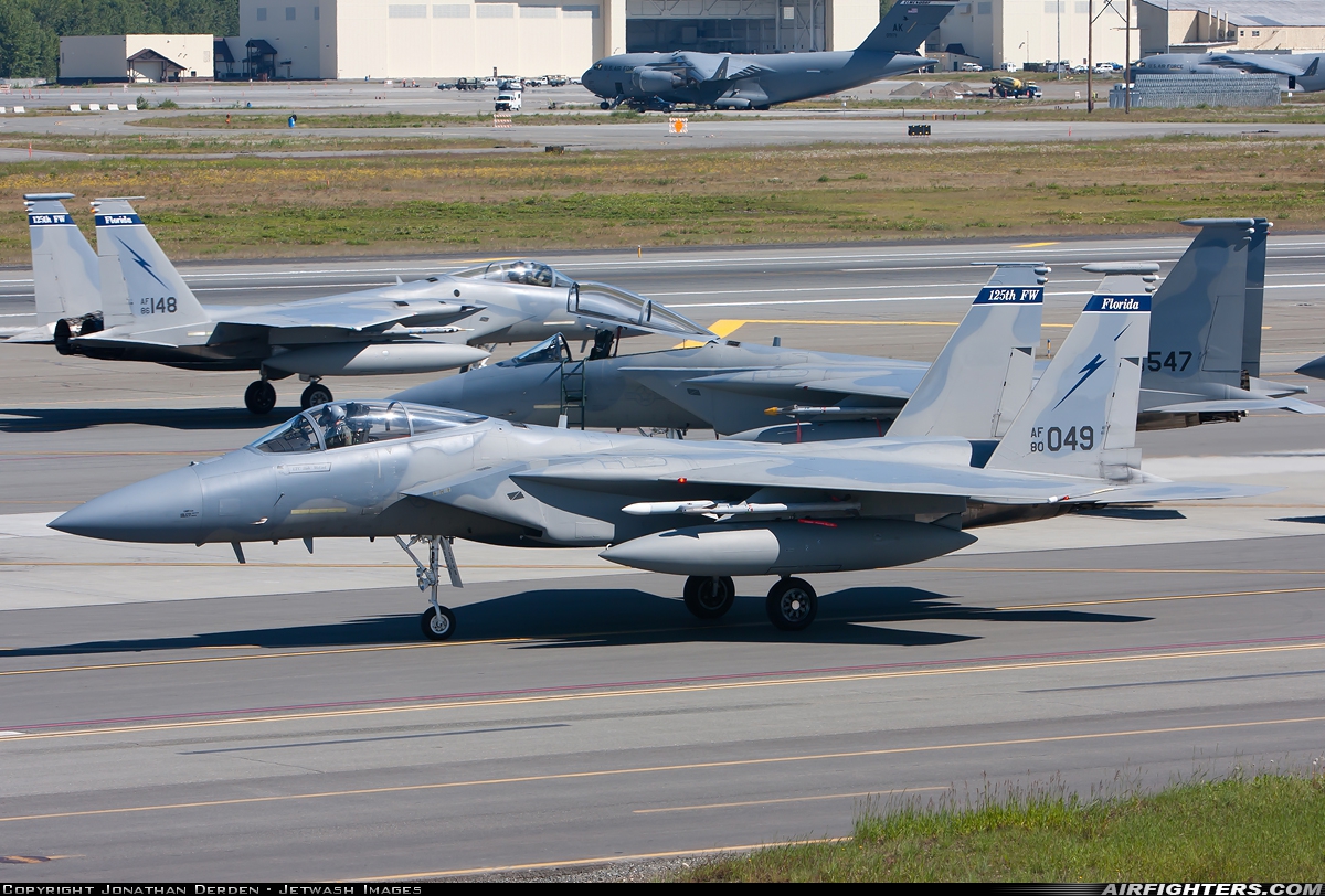 USA - Air Force McDonnell Douglas F-15C Eagle 80-0049 at Anchorage - Elmendorf AFB (EDF / PAED), USA